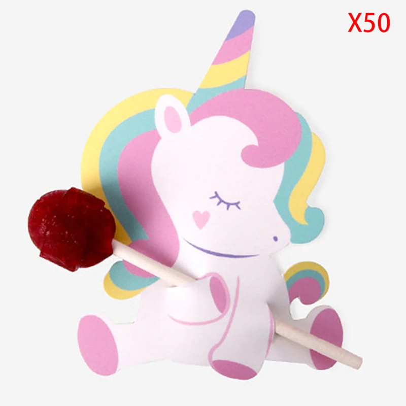 50 шт., детские украшения в виде единорога 
50 шт., детские украшения в виде единорога
