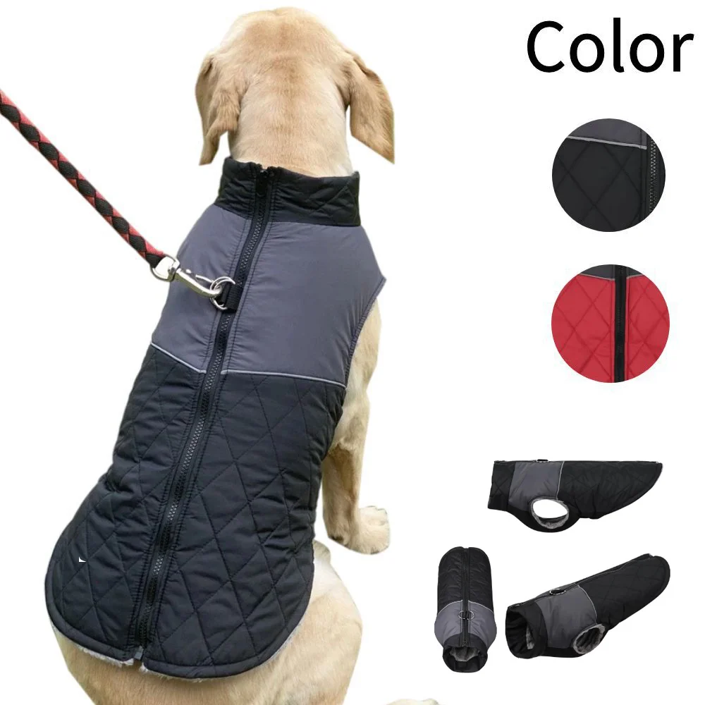 Autumn Winter Pet Thickened Vest Dog Waterproof Warm Cotton Vest Outdoor Reflective Strip Seat Belt Zipper Dog Coat
Autumn Winter Pet Thickened Vest Dog Waterproof Warm Cotton Vest Outdoor Reflective Strip Seat Belt Zipper Dog Coat