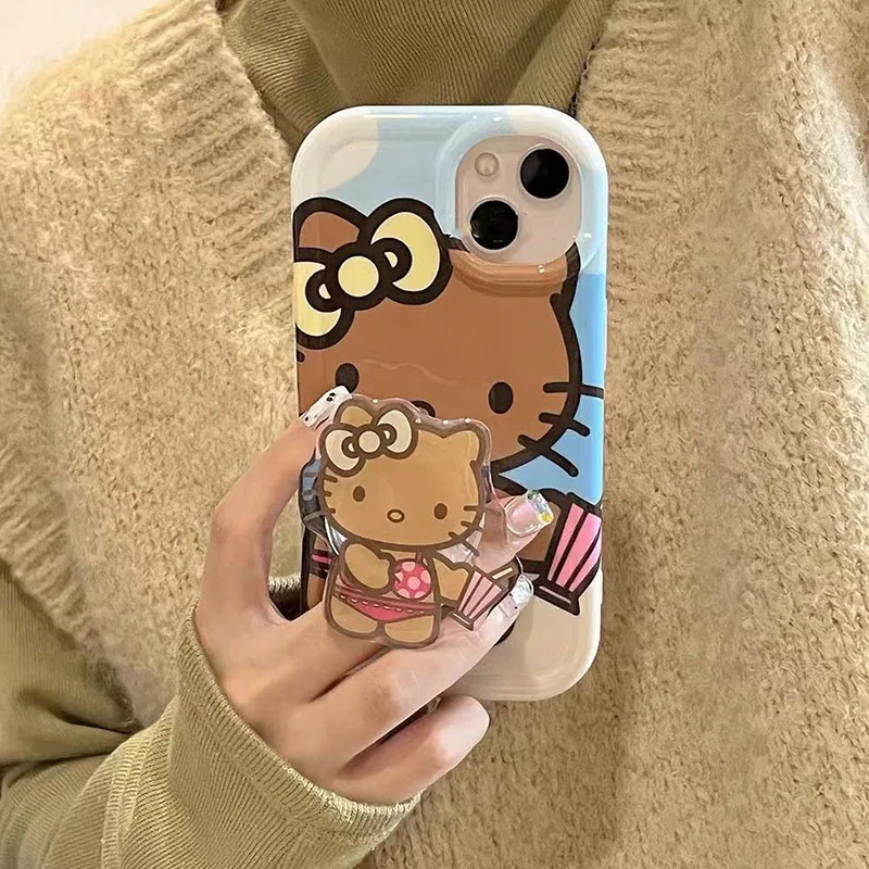Black Yellow Skin Hellokitty Hawaii Cartoon Anti Drop Mobile Phone Case with Holder Anime Shell for Iphone14 13 Promax11 12 Gift
Black Yellow Skin Hellokitty Hawaii Cartoon Anti Drop Mobile Phone Case with Holder Anime Shell for Iphone14 13 Promax11 12 Gift