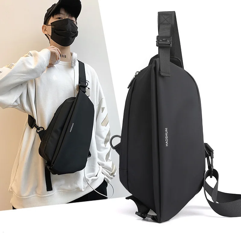 

Нейлоновый рюкзак на одно плечо для мужчин, ранец, Водонепроницаемый модный мужской мессенджер-слинг через плечо, нагрудная сумка
