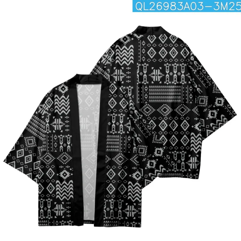 Haori Obi Men's Beach Kimono And Pant Set Japanese Clothes Yukata Samurai Costume Black Print Cardigan Streetwear Jacket
Haori Obi Men's Beach Kimono And Pant Set Japanese Clothes Yukata Samurai Costume Black Print Cardigan Streetwear Jacket