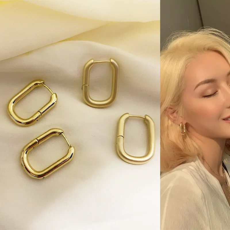 South Korea's New Fashion Retro Geometric Oval Square Circle Ladies Earrings Simple Aemperament Elegant Charm Jewelry Accessorie
South Korea's New Fashion Retro Geometric Oval Square Circle Ladies Earrings Simple Aemperament Elegant Charm Jewelry Accessorie