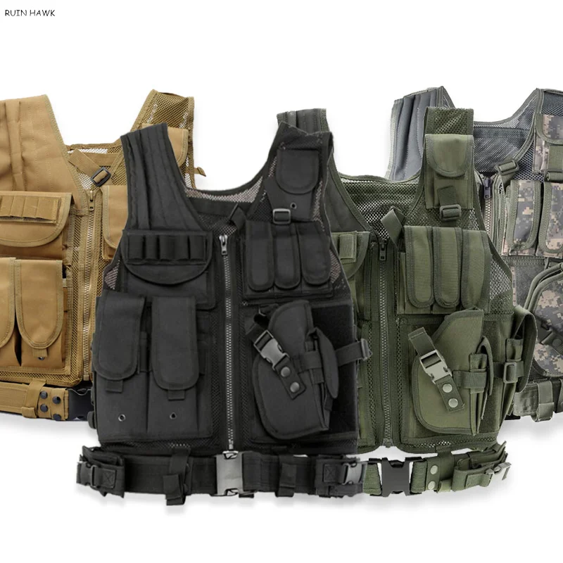 Military Tactical Vest Molle Outdoor Sports Hunting Gear CS War Game Training Paintball Airsoft Protective Vest
Military Tactical Vest Molle Outdoor Sports Hunting Gear CS War Game Training Paintball Airsoft Protective Vest