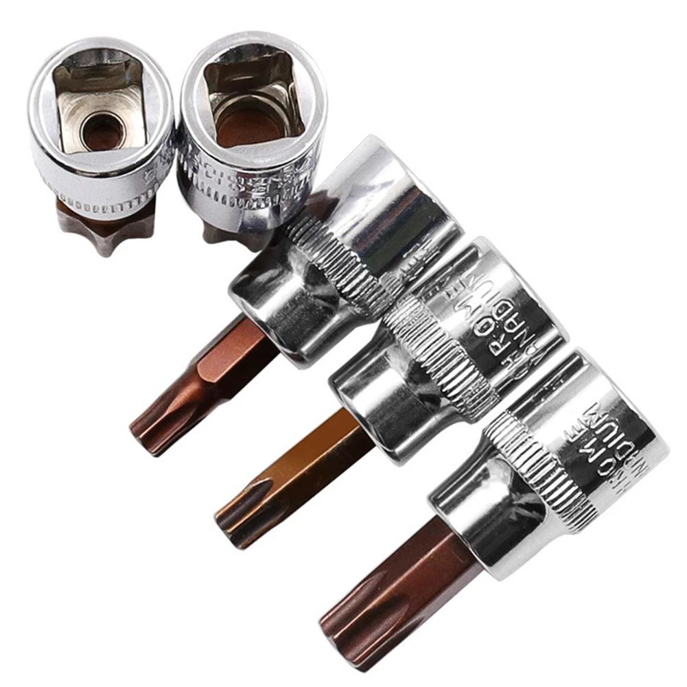 11PCS 3/8 1/4inch =Drive Alloy ==Torx =Screwdriver =Bits Vandium Steel Socket Bit T10-T60 Durable Hand Tool Tool Parts Repairing
11PCS 3/8 1/4inch =Drive Alloy ==Torx =Screwdriver =Bits Vandium Steel Socket Bit T10-T60 Durable Hand Tool Tool Parts Repairing