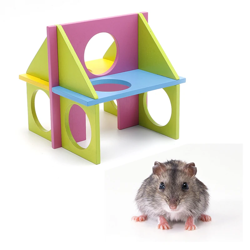 Pet Hamster House Wooden Funny Gym Playground Exercise Safe Colorful Toy Small Animal Play Hideout Nest
Pet Hamster House Wooden Funny Gym Playground Exercise Safe Colorful Toy Small Animal Play Hideout Nest