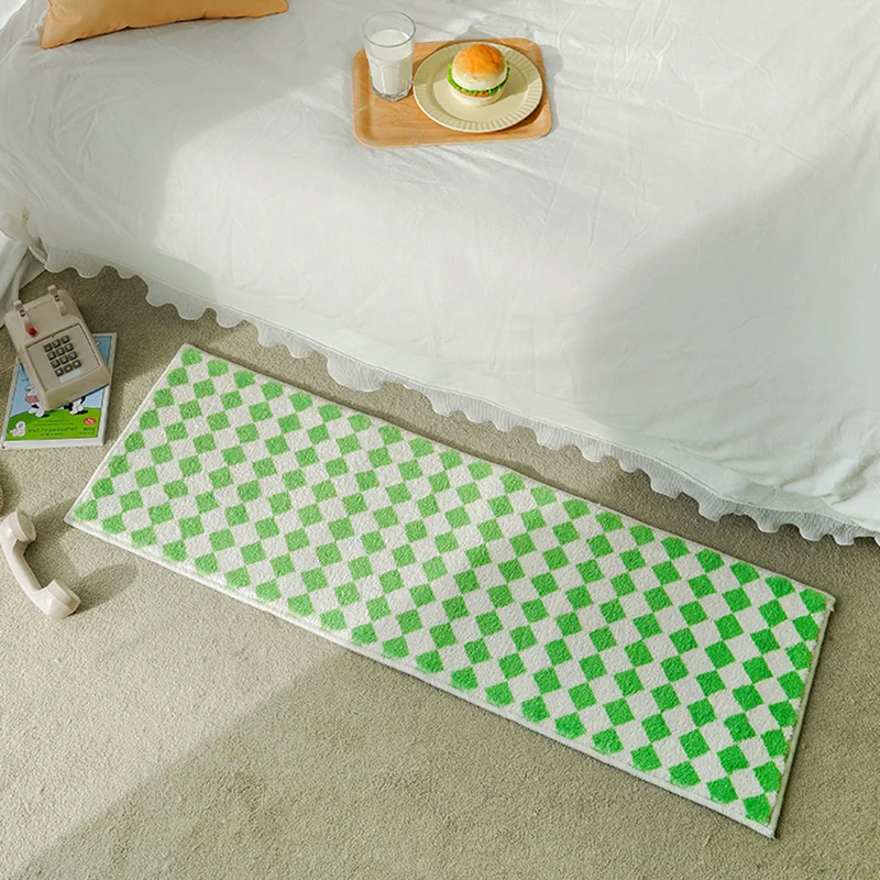 Chic Plaid Long Bedside Rug Soft Fluffy Colorful Bedroom Carpet Area Floor Pad Mat Doormat Aesthetic Home Room Decor 40x120cm
Chic Plaid Long Bedside Rug Soft Fluffy Colorful Bedroom Carpet Area Floor Pad Mat Doormat Aesthetic Home Room Decor 40x120cm