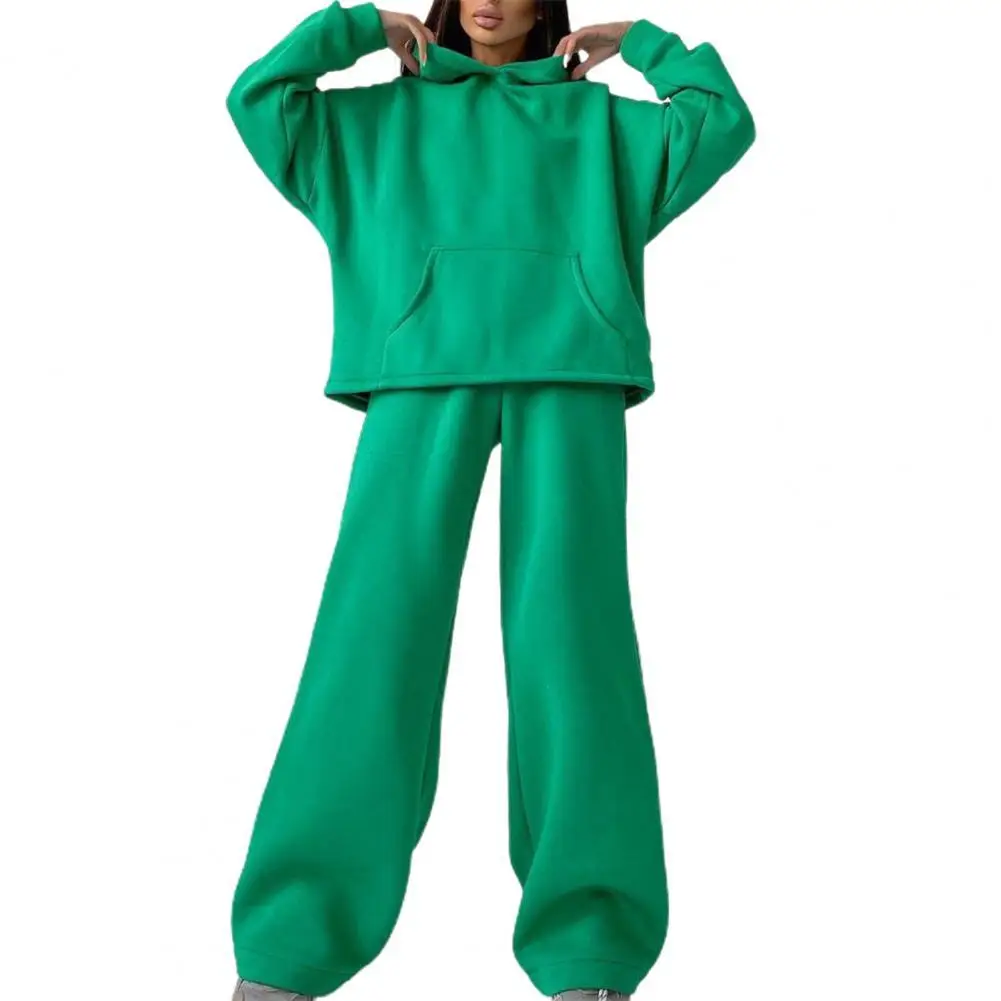 Women Elegant Solid Color Fleece Two Piece Sets Oversized Warm Hoodies and Long Pant Sports Suit Autumn Winter Tracksuit 2021
Women Elegant Solid Color Fleece Two Piece Sets Oversized Warm Hoodies and Long Pant Sports Suit Autumn Winter Tracksuit 2021