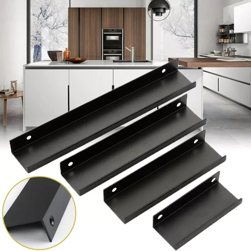 NEW2022 Black Hidden Handles for Furniture Cabinet Knobs Aluminium Alloy Kitchen Drawer Knobs Cupboard Pulls Bedroom Door Hardw
NEW2022 Black Hidden Handles for Furniture Cabinet Knobs Aluminium Alloy Kitchen Drawer Knobs Cupboard Pulls Bedroom Door Hardw