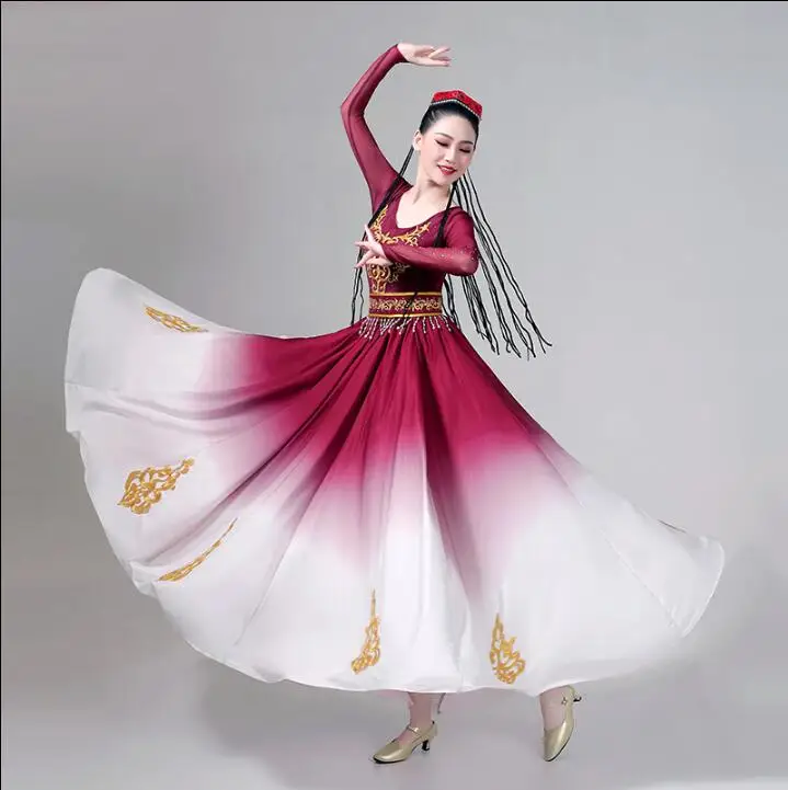 2023 классическое синьцзянское танцевальное платье Uyghur, большая юбка-качели
2023 классическое синьцзянское танцевальное платье Uyghur, большая юбка-качели