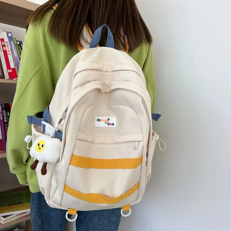 2022 spring new Japanese simple backpack female Harajuku style contrast color college style college student trend backpack
2022 spring new Japanese simple backpack female Harajuku style contrast color college style college student trend backpack