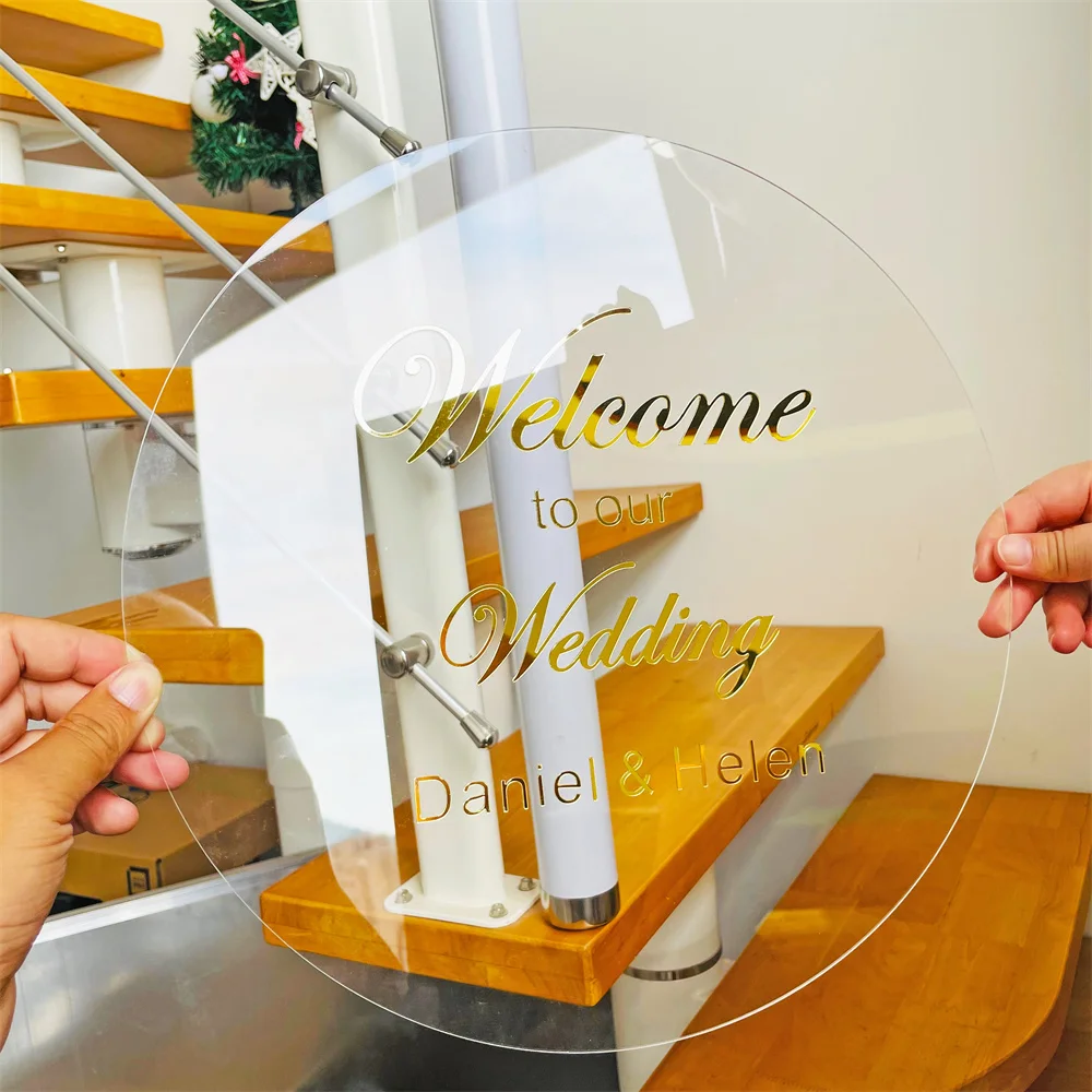 Personalized Wedding Circle Name Sign Mirror Gold Bride Groom Mr & Mrs Transparent Custom Props Backdrop Party Decor Favors
Personalized Wedding Circle Name Sign Mirror Gold Bride Groom Mr & Mrs Transparent Custom Props Backdrop Party Decor Favors