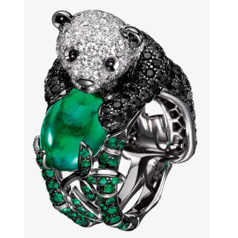 Milangirl Animal Shaped Ring Fashion Cute Panda Rings For Women Anniversary gift panda with bamboo rings
Milangirl Animal Shaped Ring Fashion Cute Panda Rings For Women Anniversary gift panda with bamboo rings