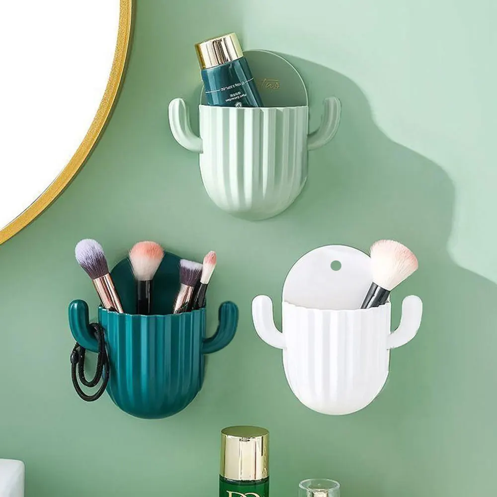 1x Toothbrush Holder Household Wall Self-adhesive Seamless Cactus Storage Rack Shaver Organizer Drain Shelf Bathroom Accessories
1x Toothbrush Holder Household Wall Self-adhesive Seamless Cactus Storage Rack Shaver Organizer Drain Shelf Bathroom Accessories