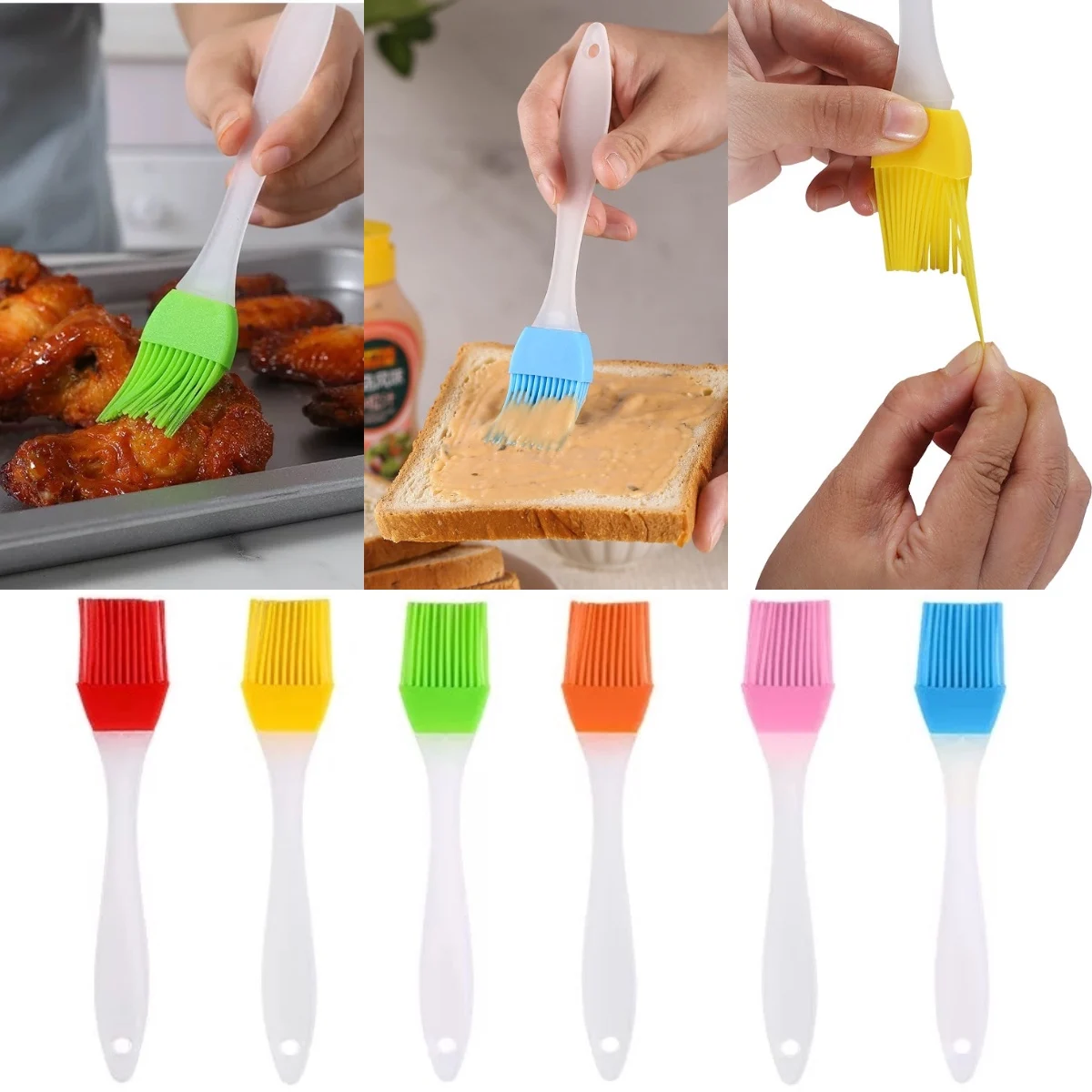 Silicone Grill Brush Bread Baking Tools Pastry Oil Cooking Smear BBQ Accessories Camping Baking Pan Oil Brush Kitchen Gadgets
Silicone Grill Brush Bread Baking Tools Pastry Oil Cooking Smear BBQ Accessories Camping Baking Pan Oil Brush Kitchen Gadgets