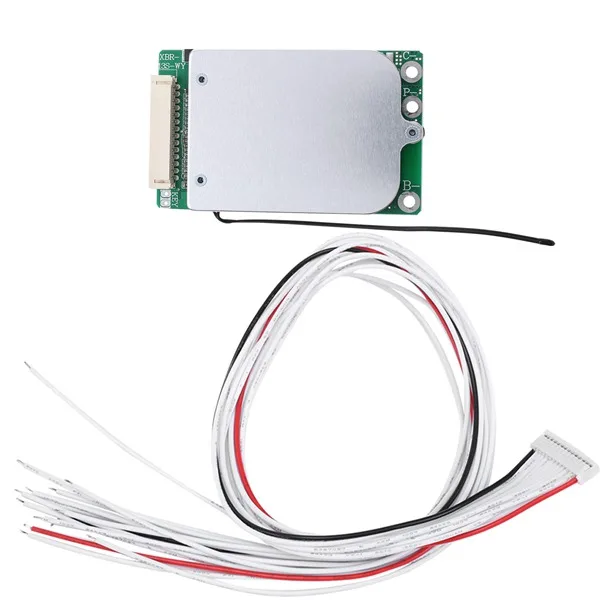 Плата заряда BMS 13S 48 В 18650 для литиевой батареи, плата с общим портом, защита от короткого замыкания/перегрева для Escooter(20A)