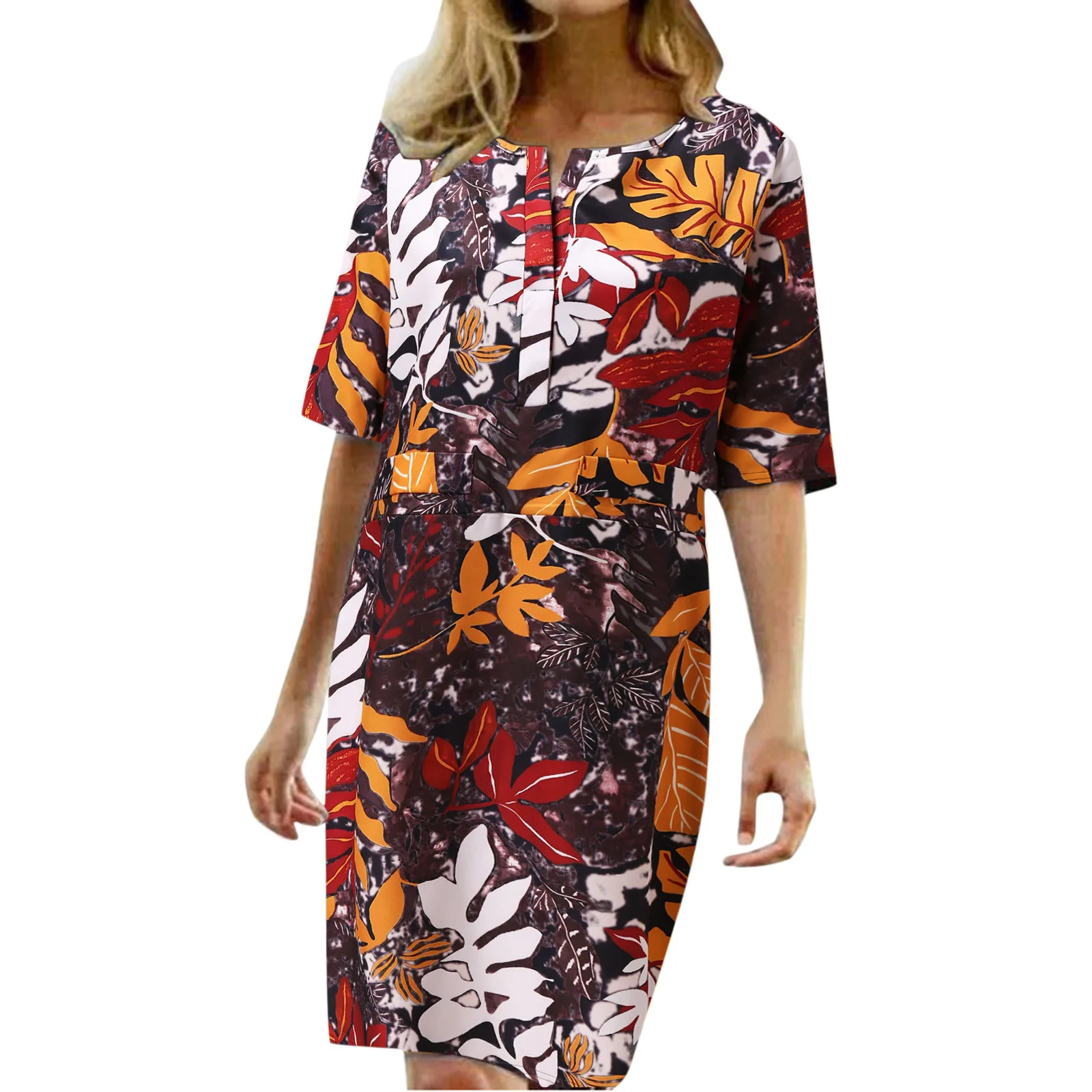 Women O-Neck Colorful Dress Short Sleeve Vintage Classic Skirt Loose Soft Dress Midi Length Elegant Casual Dresses
Women O-Neck Colorful Dress Short Sleeve Vintage Classic Skirt Loose Soft Dress Midi Length Elegant Casual Dresses