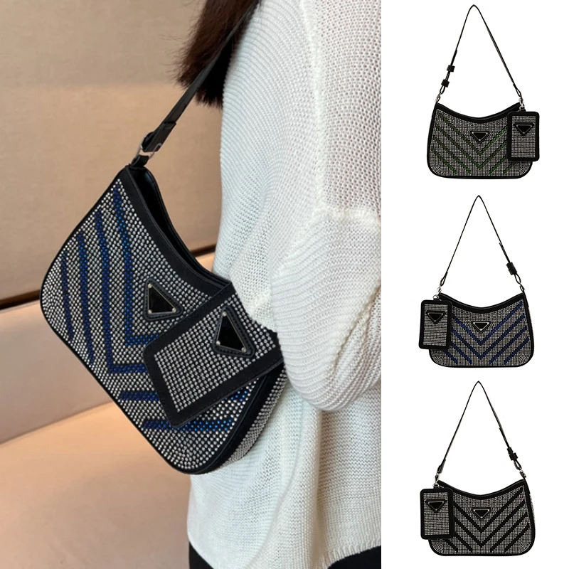 Shining Diamonds Single Shoulder Bags For Women 2022 Luxury Designer Handbag Large Capacity Flat Shape Underarm Purses And Bags
Shining Diamonds Single Shoulder Bags For Women 2022 Luxury Designer Handbag Large Capacity Flat Shape Underarm Purses And Bags