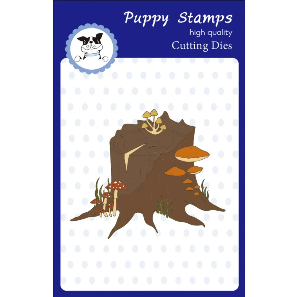 PUPPY STAMP Halloween Old Stump with Mushrooms Metal Cutting Dies for Making Gift Card Scrapbook Paper Diy Template Handcraft
PUPPY STAMP Halloween Old Stump with Mushrooms Metal Cutting Dies for Making Gift Card Scrapbook Paper Diy Template Handcraft