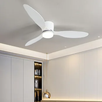 Modern Ceiling Fans Light ABS Blades 6 Speed 42 52 Inch Sealing Fan Lamp Remote Control Reversible Motor For Bedroom Living Room