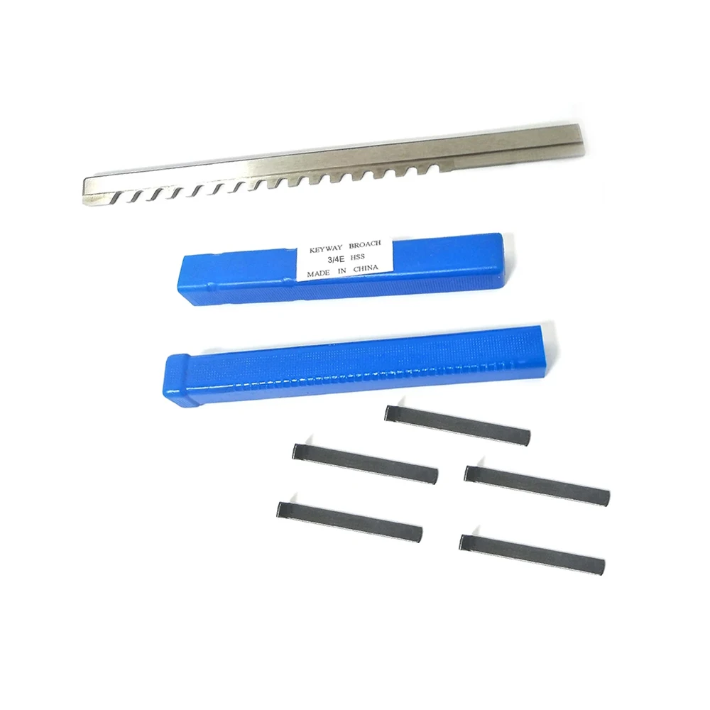 HSS 5/8 E Push-Type Keyway Broaches дюйм Размер Режущий инструмент для ЧПУ металлообработки |