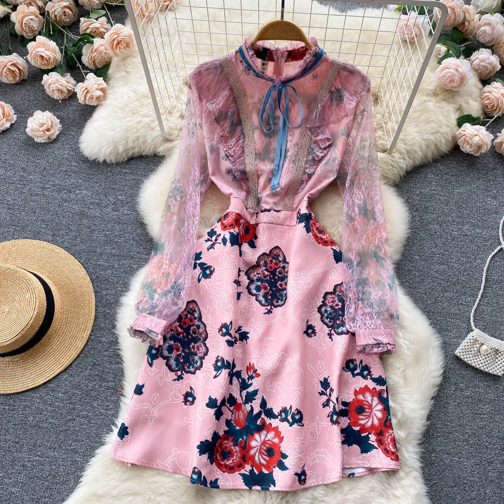 Женское приталенное платье с длинным рукавом, кружевное платье во французском ретро-стиле с прострочкой, Новинка лета 2022
Женское приталенное платье с длинным рукавом, кружевное платье во французском ретро-стиле с прострочкой, Новинка лета 2022