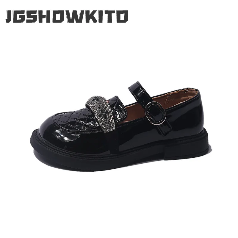Black Leather Shoes for Girls 2022 Summer & Autumn New British Style School Rhinestone Glossy Non-slip Children Fashion Loafers
Black Leather Shoes for Girls 2022 Summer & Autumn New British Style School Rhinestone Glossy Non-slip Children Fashion Loafers