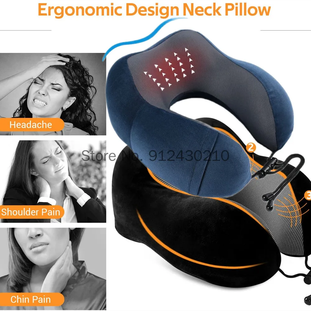 U Shaped Travel Pillow 100% Pure Memory Foam Neck Pillow Comfortable Breathable Cover Machine Washable Airplane Travel Kit
U Shaped Travel Pillow 100% Pure Memory Foam Neck Pillow Comfortable Breathable Cover Machine Washable Airplane Travel Kit