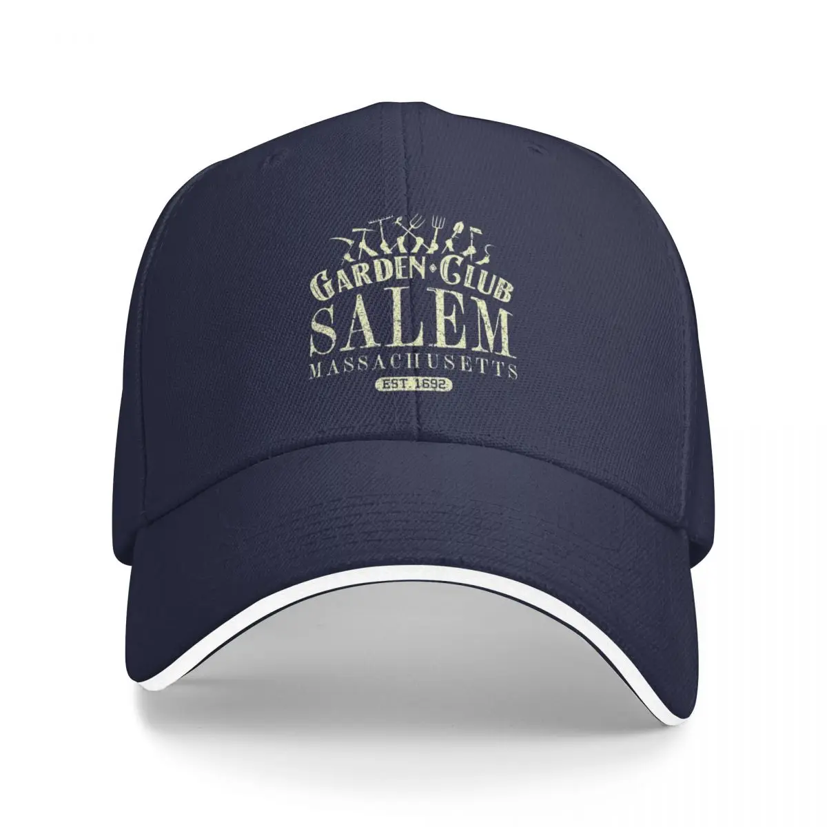 

2023 New Garden Club Salem Massachusetts Vintage Distressed Gardening Light Cap Baseball Cap Golf Cap Woman Hat Men's