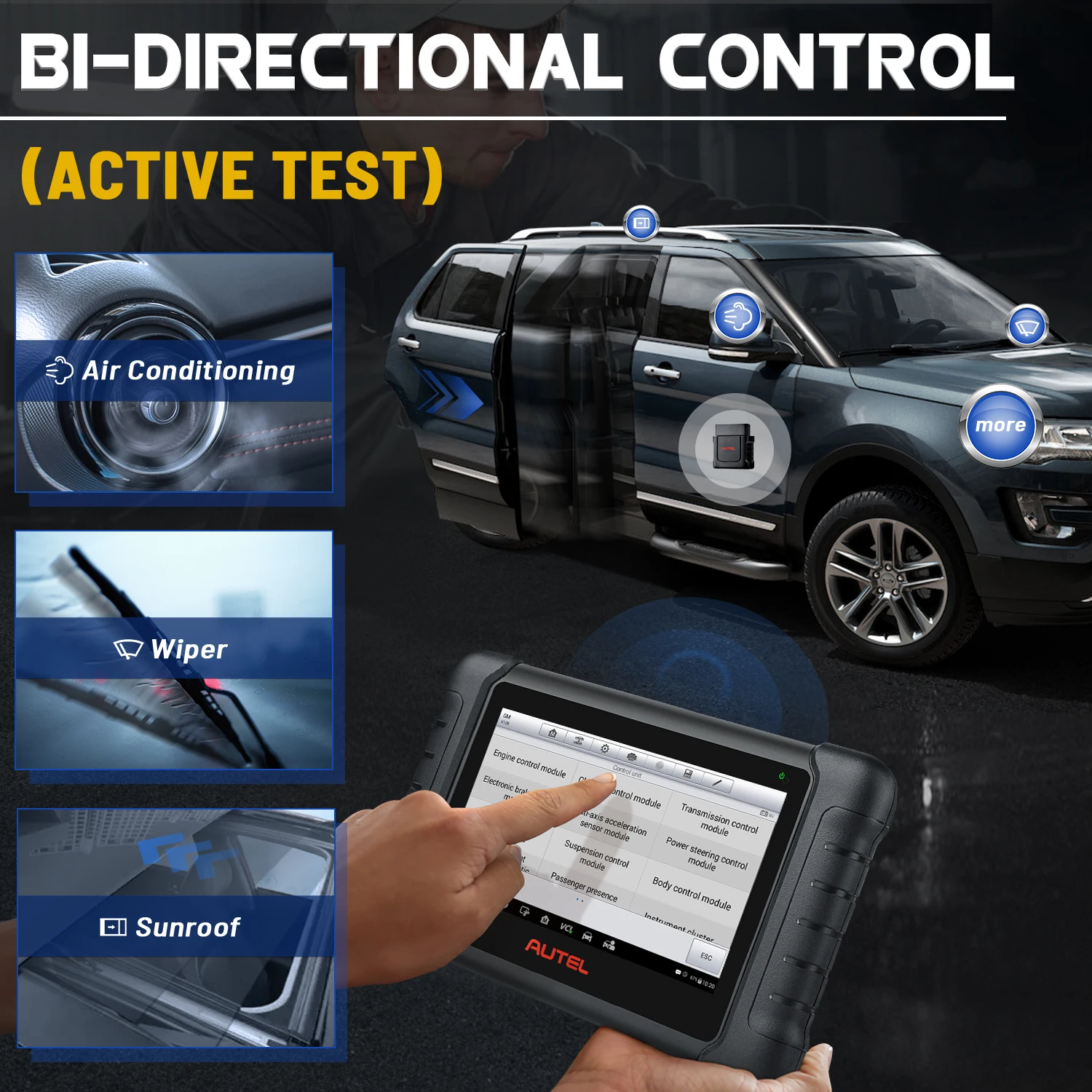 Autel MaxiPRO MP808BT Lite Wireless OBD Scanner Car Diagnostic Tool 30+ Services ECU Coding Active Test Upgraded Of DS808 MP808
Autel MaxiPRO MP808BT Lite Wireless OBD Scanner Car Diagnostic Tool 30+ Services ECU Coding Active Test Upgraded Of DS808 MP808