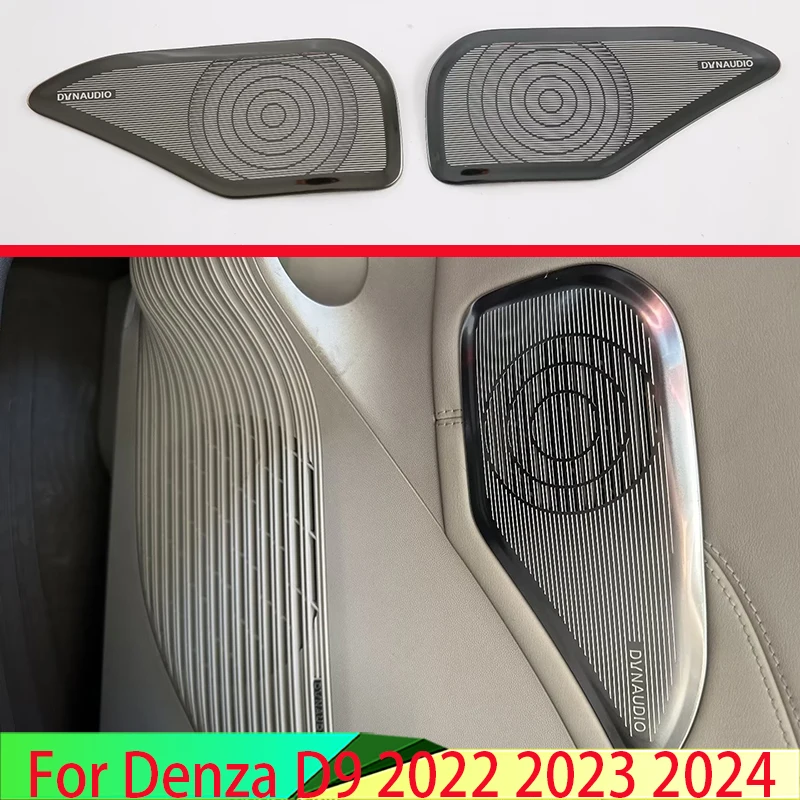 For Denza D9 DMI EV 2022 2023 2024 Car Accessories Stainless Steel Speaker Front Door Panel Horn Cover Trim
For Denza D9 DMI EV 2022 2023 2024 Car Accessories Stainless Steel Speaker Front Door Panel Horn Cover Trim