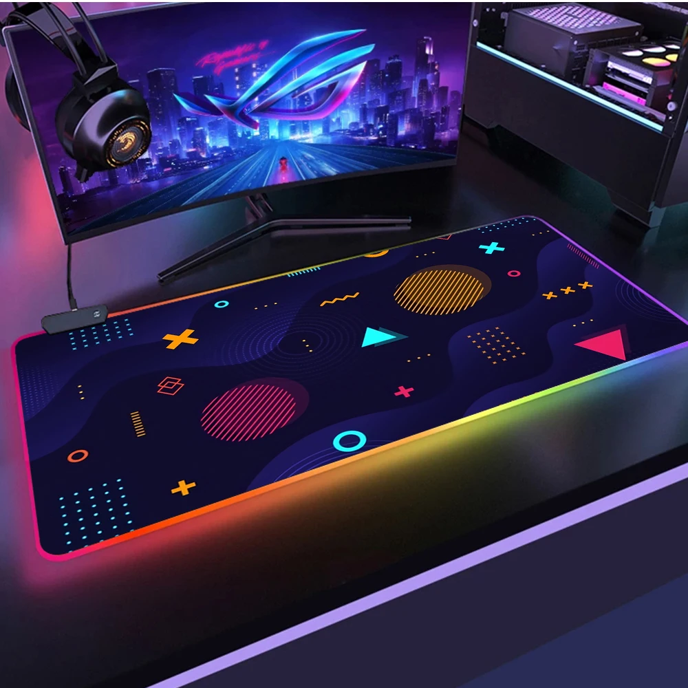 RGB коврик для мыши в стиле Мемфиса, игровой коврик для мыши XXL, игровой коврик для мыши, Настольный коврик для компьютерной мыши, коврик для мы... 
RGB коврик для мыши в стиле Мемфиса, игровой коврик для мыши XXL, игровой коврик для мыши, Настольный коврик для компьютерной мыши, коврик для мы...