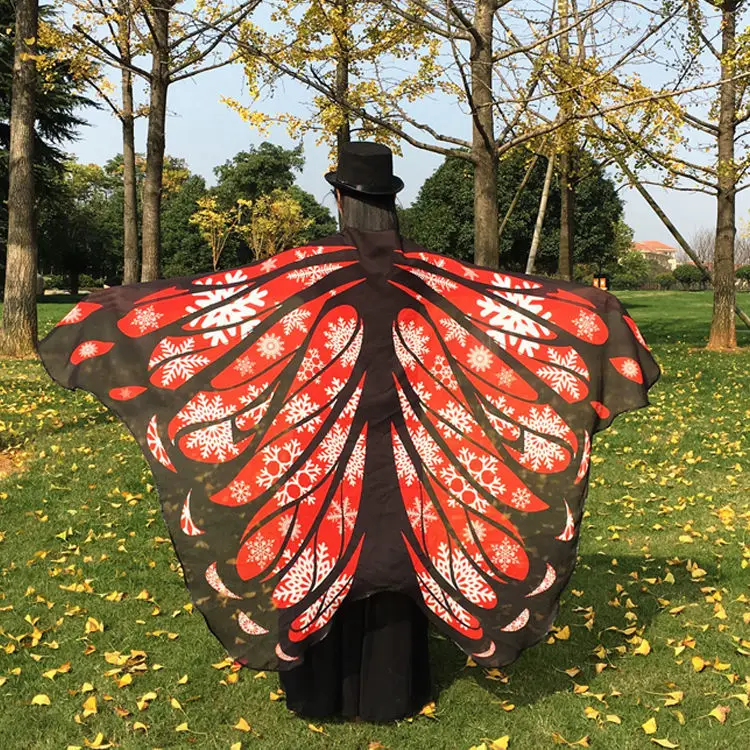 

Super Large Women Scarf halloween Costume Butterfly Wing Cape Peacock Shawl Wrap Gifts Novelty Print Scarves Pashminas