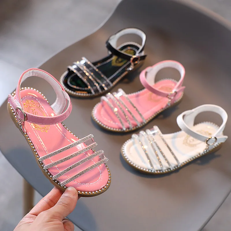 Summer Girls Sandals Kids Korean Fashion Casual Rhinestone Princess Shoes 2023 New Children Baby Soft Bottom Beach Roman Shoes
Summer Girls Sandals Kids Korean Fashion Casual Rhinestone Princess Shoes 2023 New Children Baby Soft Bottom Beach Roman Shoes