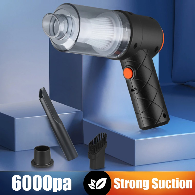 1PCS Wireless Car Vacuum Cleaner 6000PA Strong Suction Auto Vacuum Cleaner Portable Handheld Cleaning Machine For Car Home
1PCS Wireless Car Vacuum Cleaner 6000PA Strong Suction Auto Vacuum Cleaner Portable Handheld Cleaning Machine For Car Home