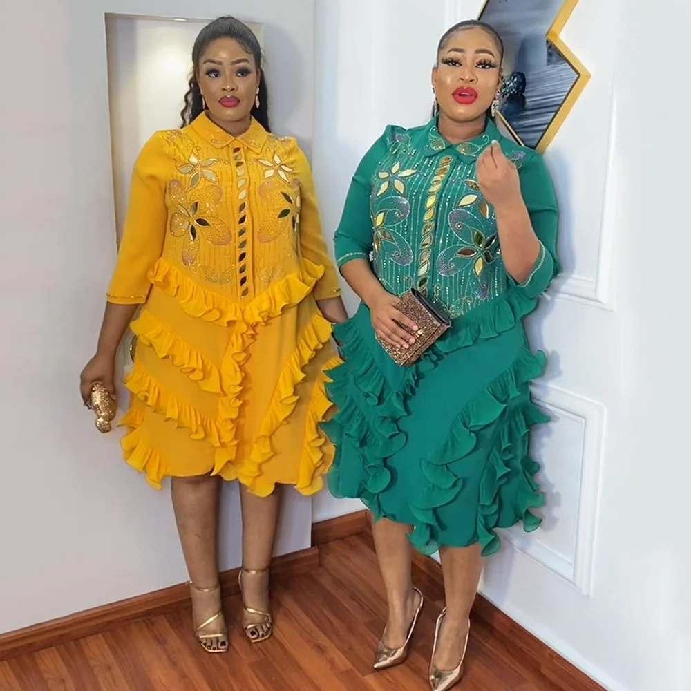 Plus Size Summer African Party Dresses for Women Traditional Dashiki Africa Clothing Diamond Ankara Wedding Evening Gown 2022
Plus Size Summer African Party Dresses for Women Traditional Dashiki Africa Clothing Diamond Ankara Wedding Evening Gown 2022