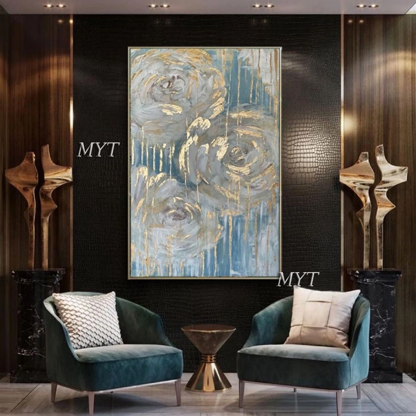 Modern Home Picture Art Wall Decor Abstract Beautiful White Flowers Paintings Hand-painted Canvas Gold Foil Artwork Unframed
Modern Home Picture Art Wall Decor Abstract Beautiful White Flowers Paintings Hand-painted Canvas Gold Foil Artwork Unframed