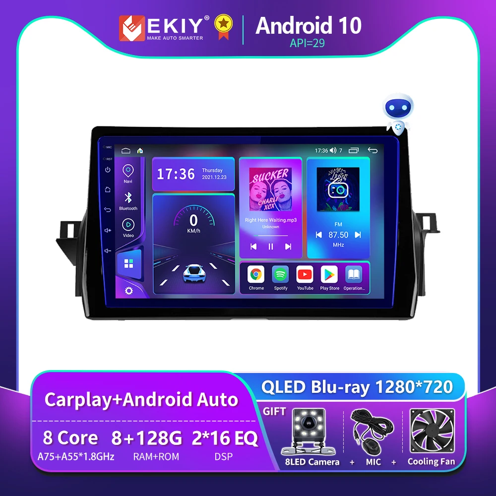 EKIY T900 для Toyota Camry VIII 8 XV70 2020-2021 автомобильный радиоприемник Android GPS навигация стерео DSP мультимедийный плеер головное устройство CarPlay
EKIY T900 для Toyota Camry VIII 8 XV70 2020-2021 автомобильный радиоприемник Android GPS навигация стерео DSP мультимедийный плеер головное устройство CarPlay
