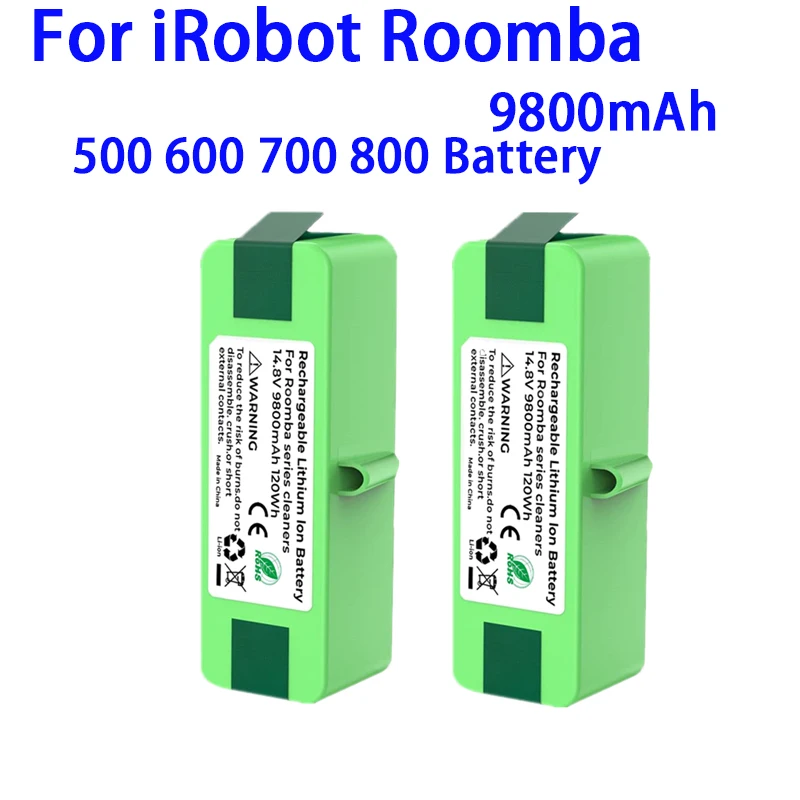 9800mAh Extended Life Lithium-Ionen Batterie Kompatibel mit iRobot Roomba 500 600 700 800 Serie 880 770 650 655 870 760 780 790
9800mAh Extended Life Lithium-Ionen Batterie Kompatibel mit iRobot Roomba 500 600 700 800 Serie 880 770 650 655 870 760 780 790