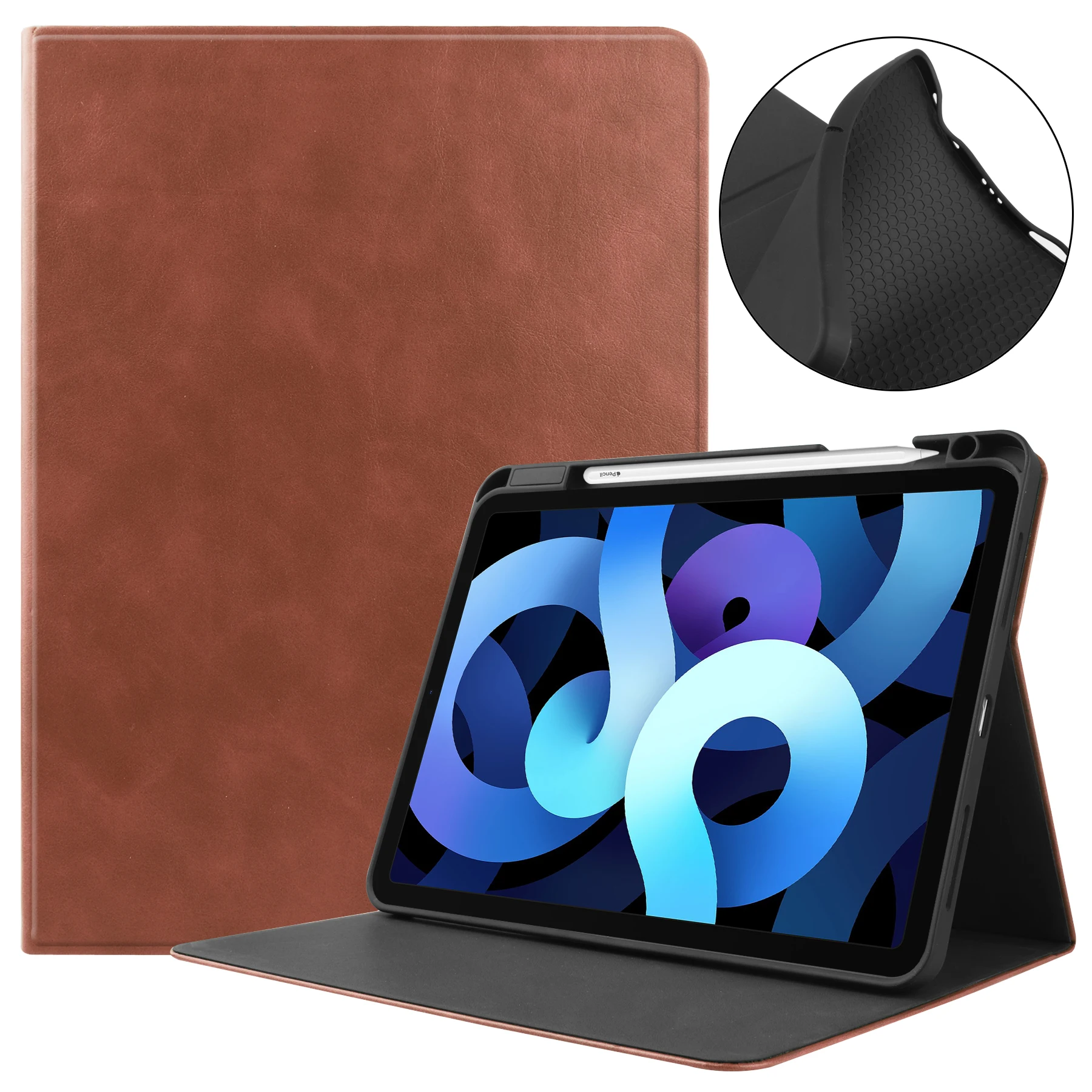 Luxury Genuine Leather Flip Case with Pen Slot for iPad Air 5th 4th 10.9 Smart Cover for iPad 10.2 9th 8th 7th Stand Cases
Luxury Genuine Leather Flip Case with Pen Slot for iPad Air 5th 4th 10.9 Smart Cover for iPad 10.2 9th 8th 7th Stand Cases