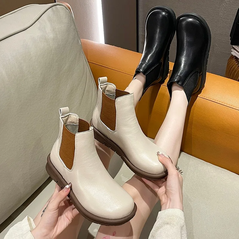 Простые ботинки для отдыха Новинка Осень-зима 2022 женские короткие ботинки из мягкой кожи на одной ноге повседневные эластичные женские бот...
Простые ботинки для отдыха Новинка Осень-зима 2022 женские короткие ботинки из мягкой кожи на одной ноге повседневные эластичные женские бот...