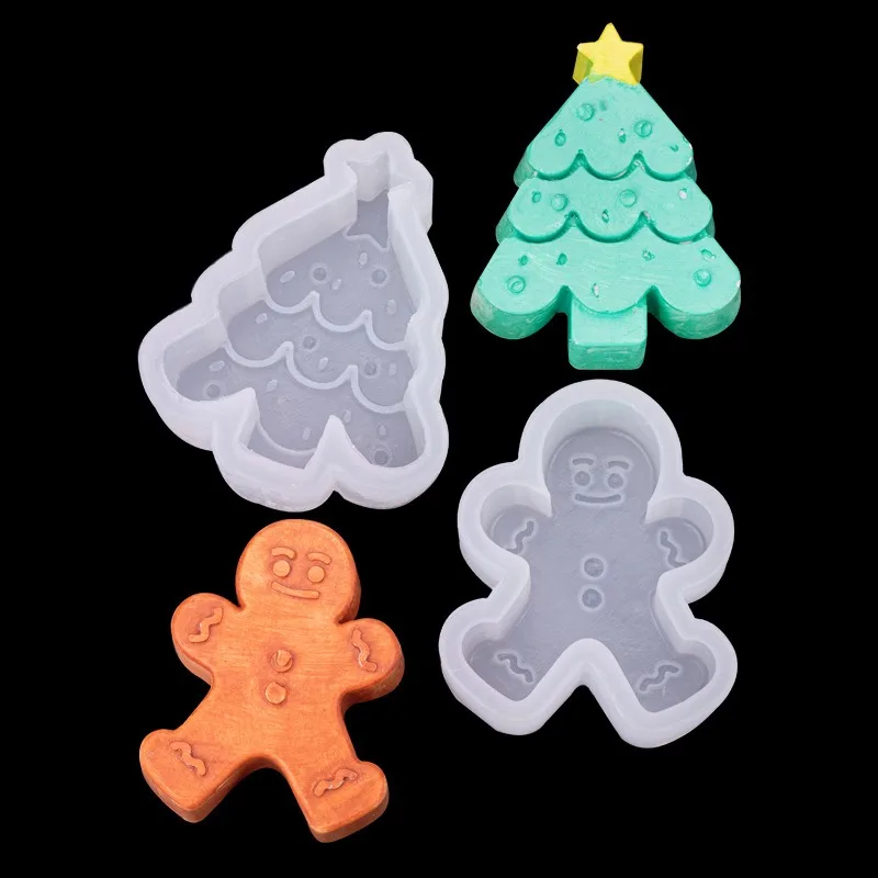 Christmas Mold Silicone Gingerbread Man Christmas Tree Shaped Candle Silicone Mold Creative Baking Tool Cake Decoration Mold
Christmas Mold Silicone Gingerbread Man Christmas Tree Shaped Candle Silicone Mold Creative Baking Tool Cake Decoration Mold