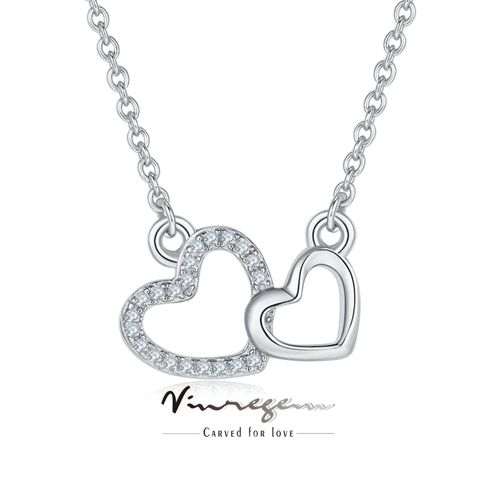 

Ожерелье с подвеской в виде сердца Vinregem 3EX vvvs1 D, Цвет 925 карат, бриллиант, серебро пробы, покрытое 18-каратным золотом