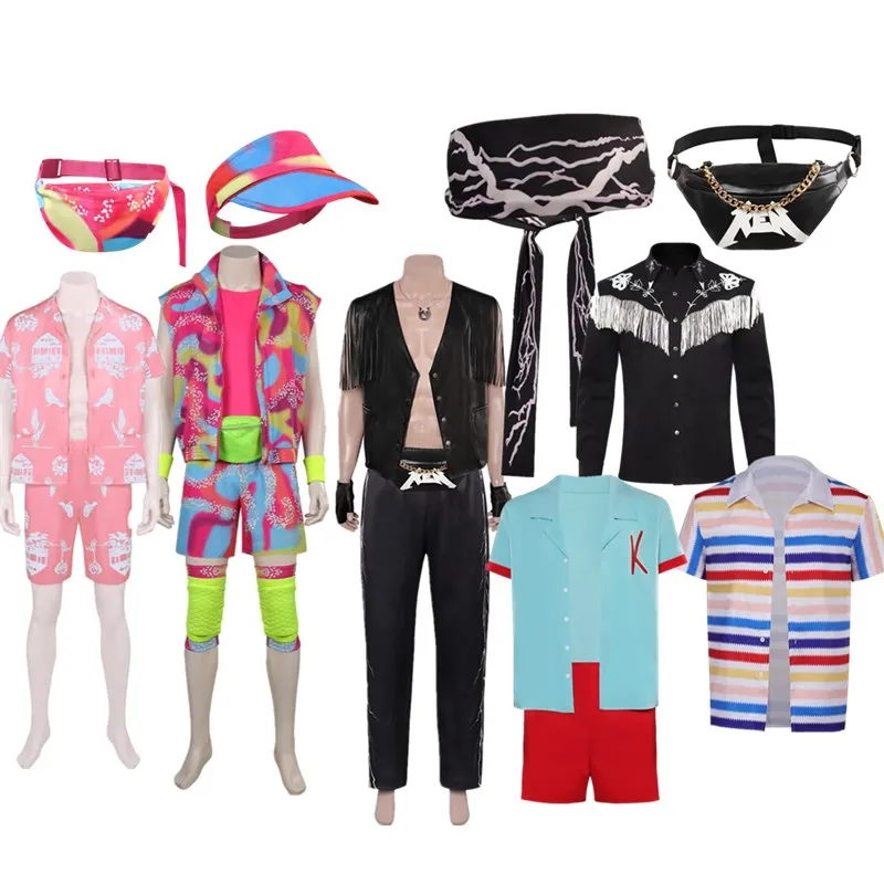 Ken Cosplay Adult Men Jacket Pants Movie Barbier Costume Ryan Gosling Roleplay Fantasia Halloween Party Disguise Clothes 
Ken Cosplay Adult Men Jacket Pants Movie Barbier Costume Ryan Gosling Roleplay Fantasia Halloween Party Disguise Clothes