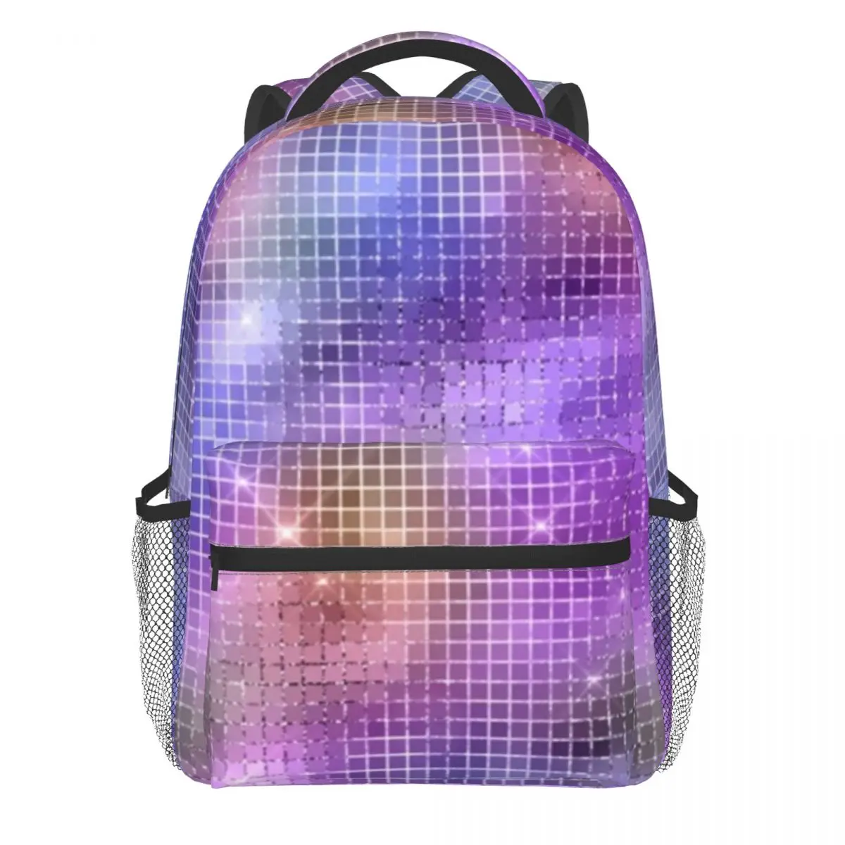 Rainbow Disco Ball Backpack Mirror Squares Print Kawaii Backpacks Women Sport Durable School Bags High Quality Rucksack
Rainbow Disco Ball Backpack Mirror Squares Print Kawaii Backpacks Women Sport Durable School Bags High Quality Rucksack