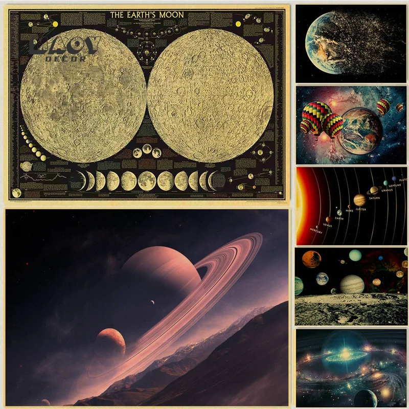 Total Lunar Eclipse Kraft Paper Poster for Nine Planets Space Picture In The Solar System Poster Coffee Bar Vintage Room Decor
Total Lunar Eclipse Kraft Paper Poster for Nine Planets Space Picture In The Solar System Poster Coffee Bar Vintage Room Decor