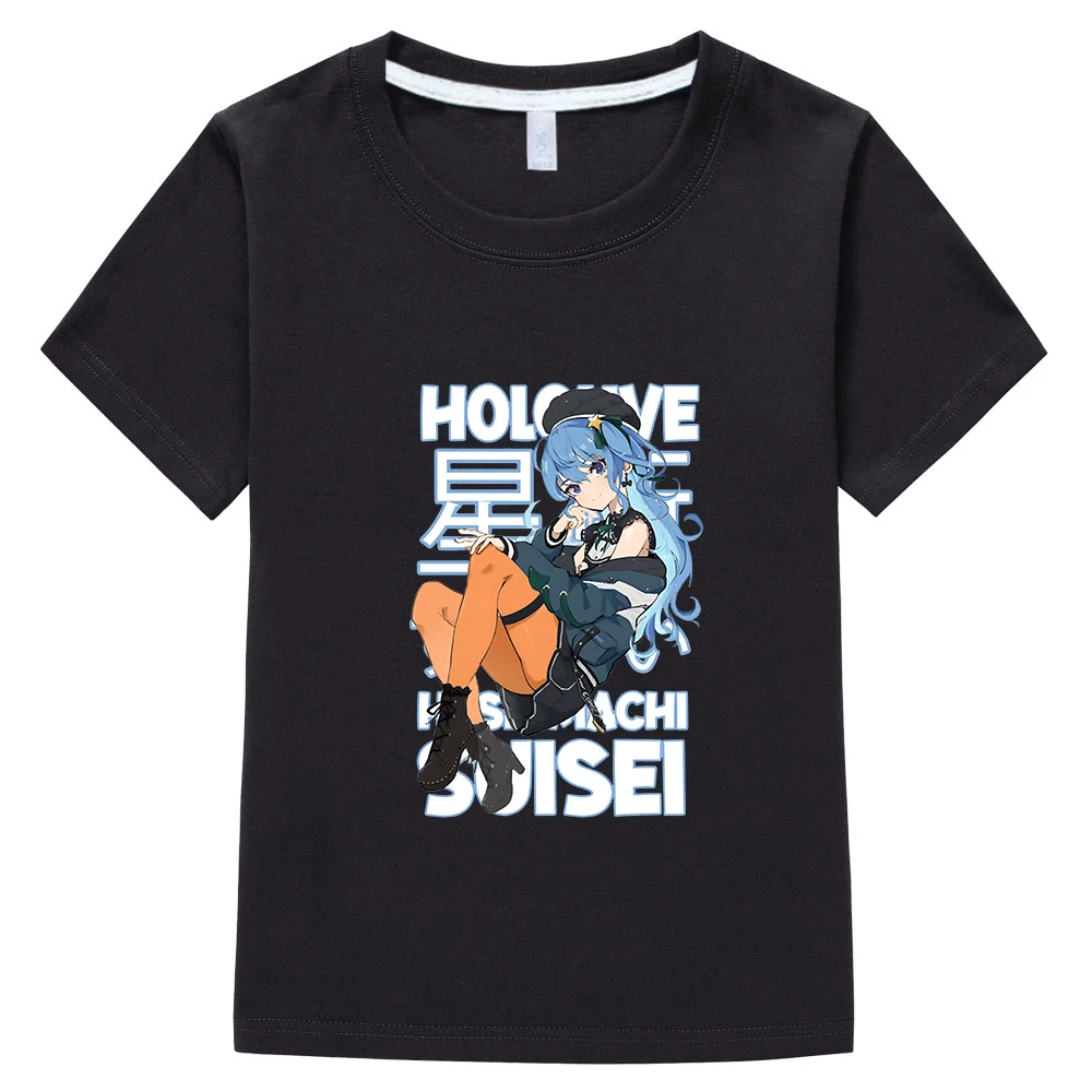 Hololive Hoshimachi Suisei футболки Детская летняя одежда для девочек аниме Kawaii футболка для мальчиков графическая Футболка 100% хлопок топы для детей
Hololive Hoshimachi Suisei футболки Детская летняя одежда для девочек аниме Kawaii футболка для мальчиков графическая Футболка 100% хлопок топы для детей
