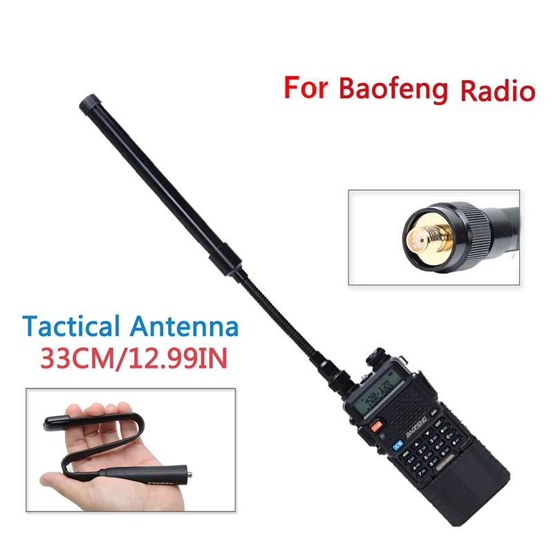 Портативная рация Baofeng, тактическая Складная антенна SMA-Female VHF UHF, Двухдиапазонная для Baofeng
Портативная рация Baofeng, тактическая Складная антенна SMA-Female VHF UHF, Двухдиапазонная для Baofeng