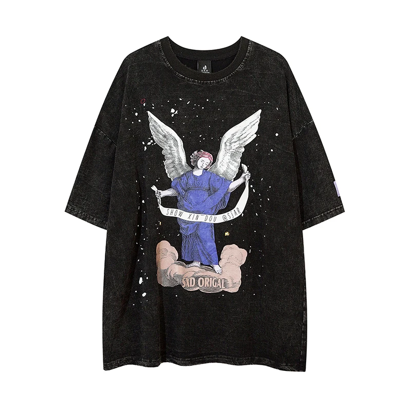 Angel Lady Print Oversized Summer Cotton Tees Mens and Womens Spring Summer Short Sleeve Casual Tshirts O Neck High Street Tops
Angel Lady Print Oversized Summer Cotton Tees Mens and Womens Spring Summer Short Sleeve Casual Tshirts O Neck High Street Tops