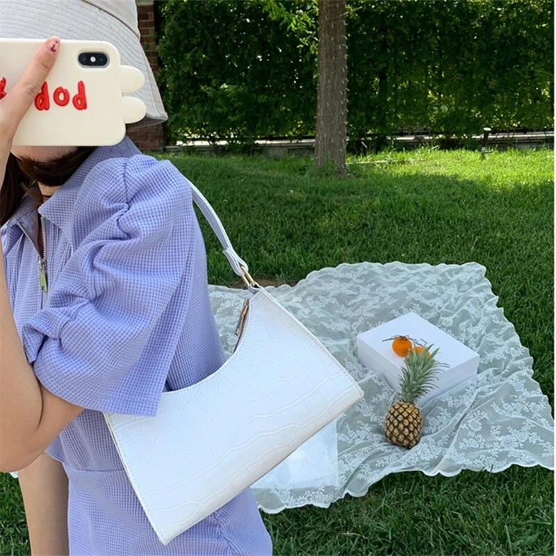 Crocodile Stripe Handbag Solid Color Retro Casual Versatile Women Totes Shoulder Bag For Women CPQQ
Crocodile Stripe Handbag Solid Color Retro Casual Versatile Women Totes Shoulder Bag For Women CPQQ