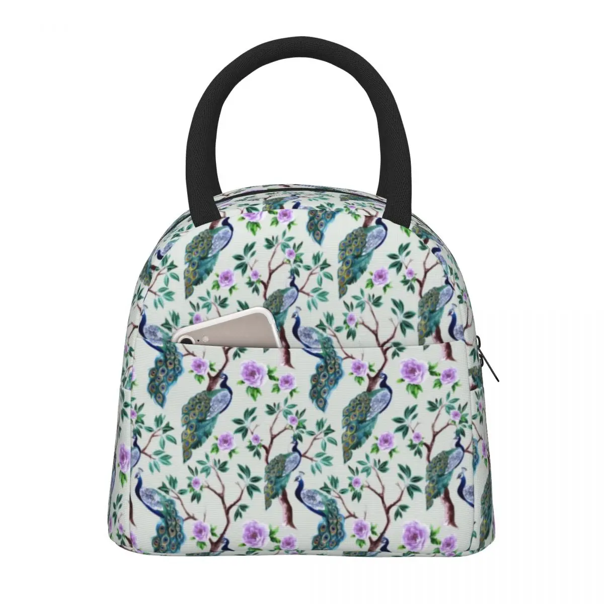 Peacock Lunch Bag For Women Flower And Tree Print Graphic Lunch Box Casual Travel Cooler Bag Waterproof Thermal Tote Handbags
Peacock Lunch Bag For Women Flower And Tree Print Graphic Lunch Box Casual Travel Cooler Bag Waterproof Thermal Tote Handbags
